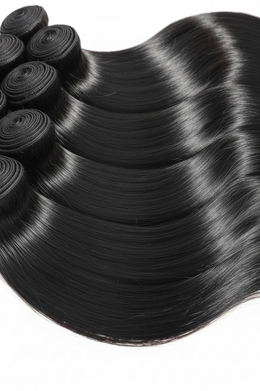 Premium Human Hair Bundles for Sew Ins, Ponytails, Quick Weaves
